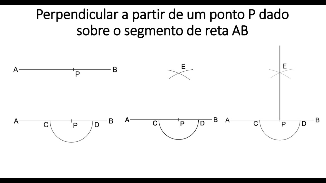 Como fazer uma reta perpendicular perfeita a partir de um segmento AB | DESENHO TÉCNICO BÁSICO