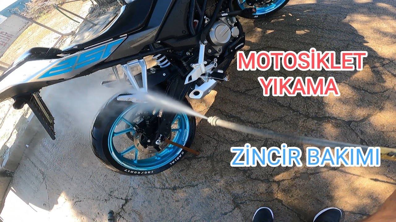 Motosiklet Zincir Temizleme ve Yağlama