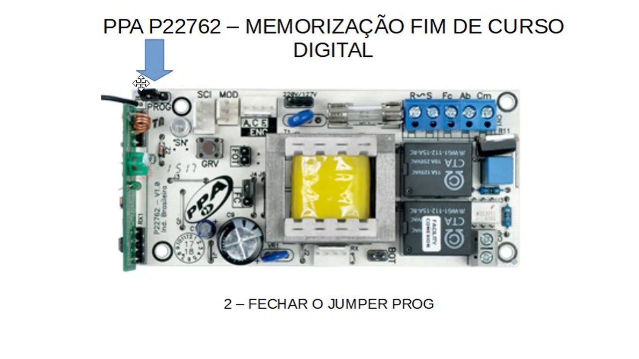 PPA P22762 - MEMORIZAÇÃO PERCURSO FIM DE CURSO DIGITAL