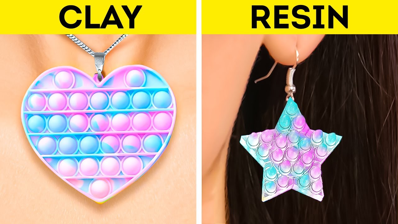 RESIN VS. CLAY || Fantastic DIY Jewelry, Miniature Ideas And Home Decor Ideas To Save Your Money