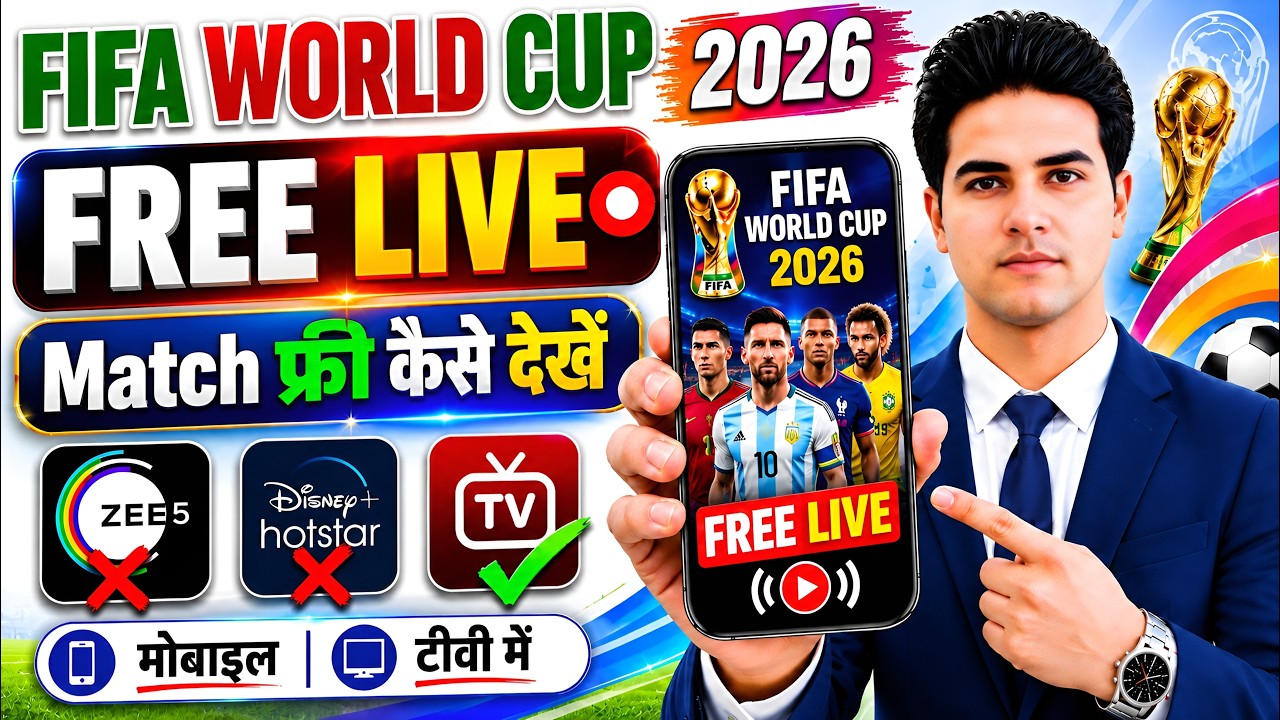 FIFA World Cup 2026 Live Kaise Dekhe Free Me | How To Watch Fifa World Cup 2026 In India For Free