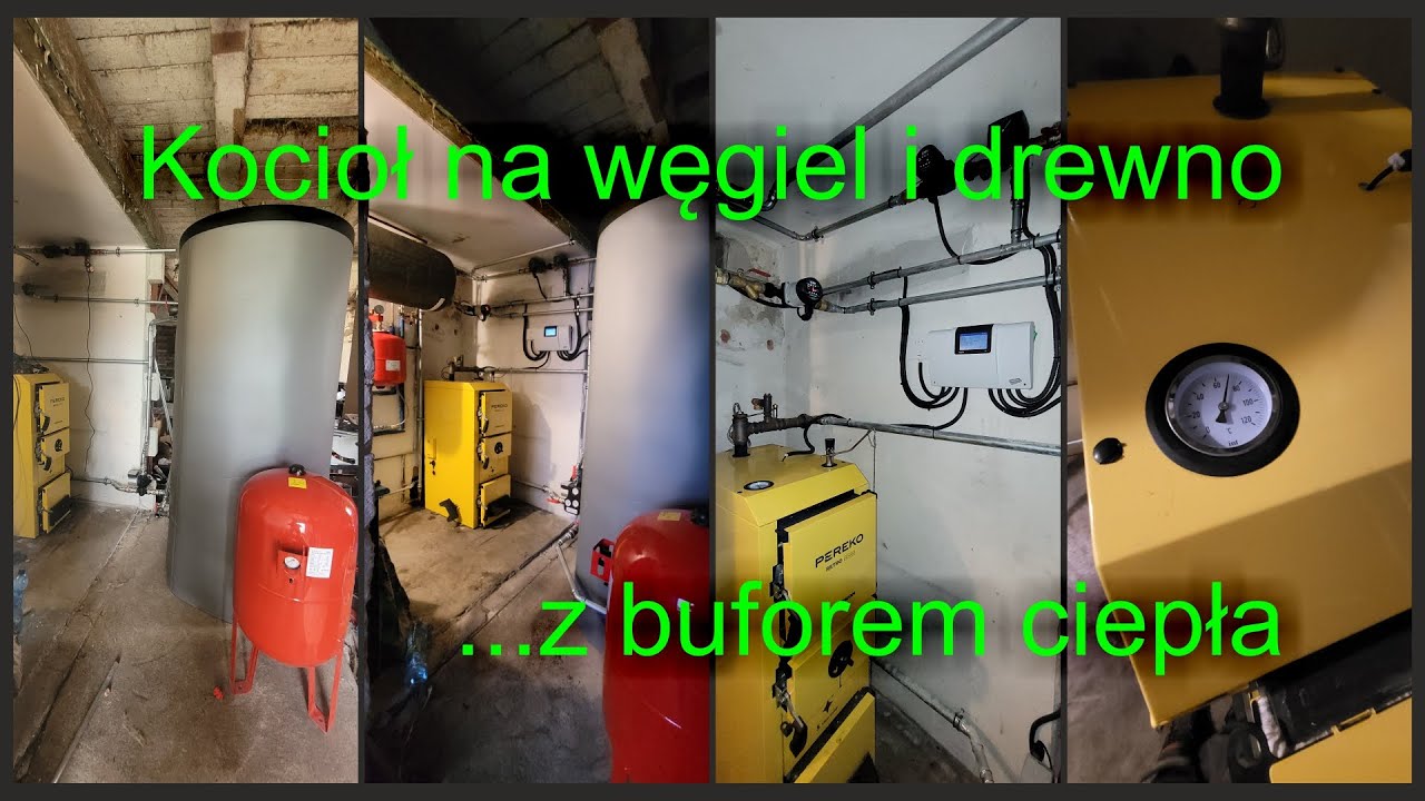 Kocioł Pereko Retro na węgiel i drewno z buforem ciepła