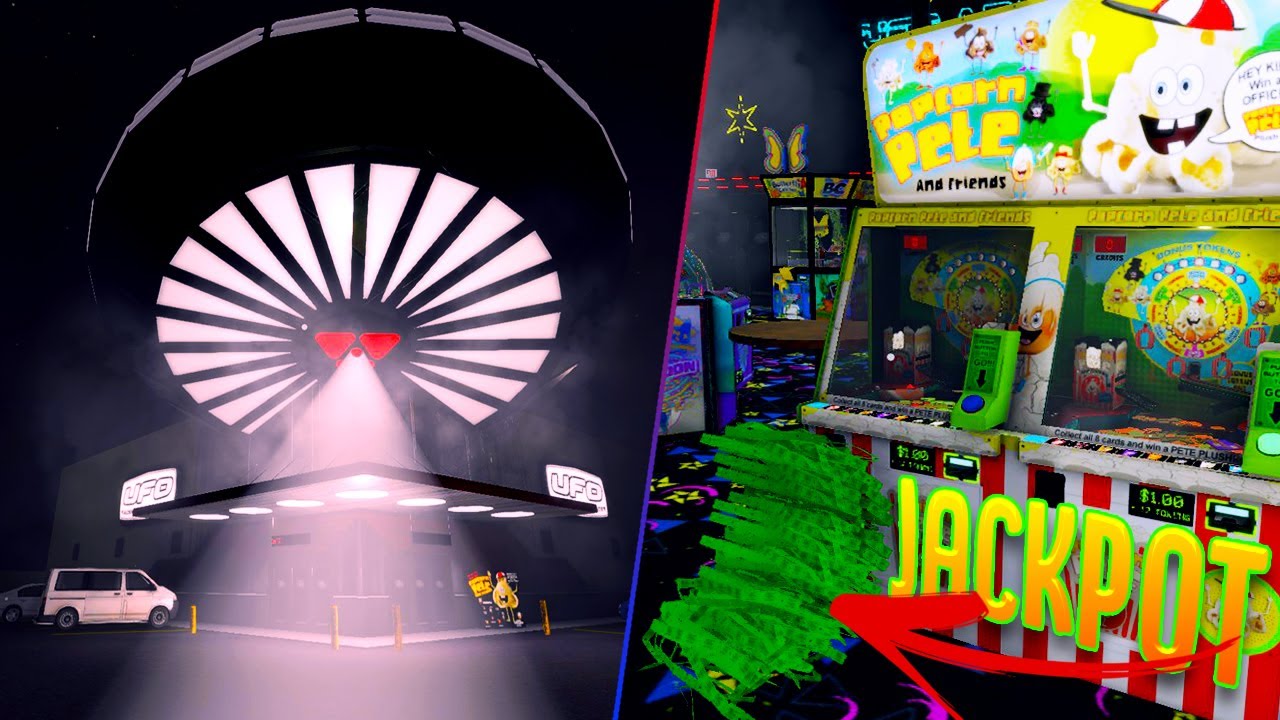 Hitting All The Jackpots At The Arcade & Buying A Pet Goose? - UFO Arcade - The Coin Game