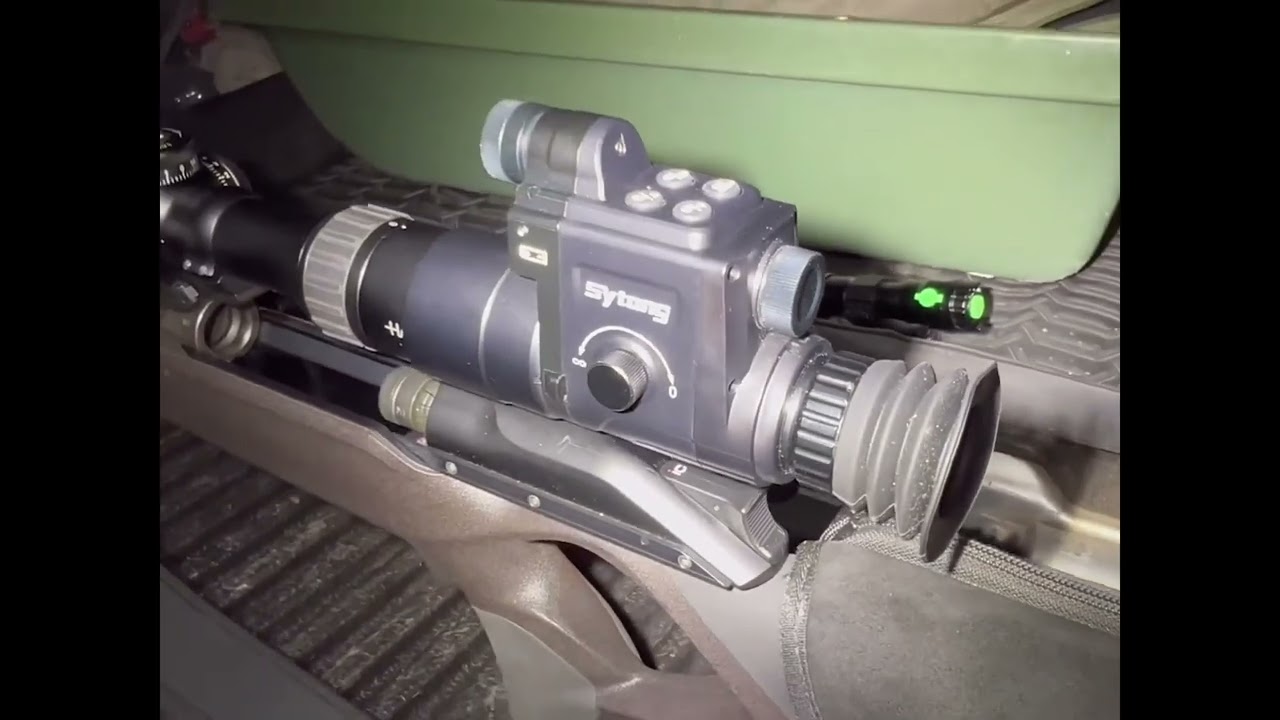 Unboxing review NEW Sytong HT77 monocular night vision device add on clip on  visor nocturno acople