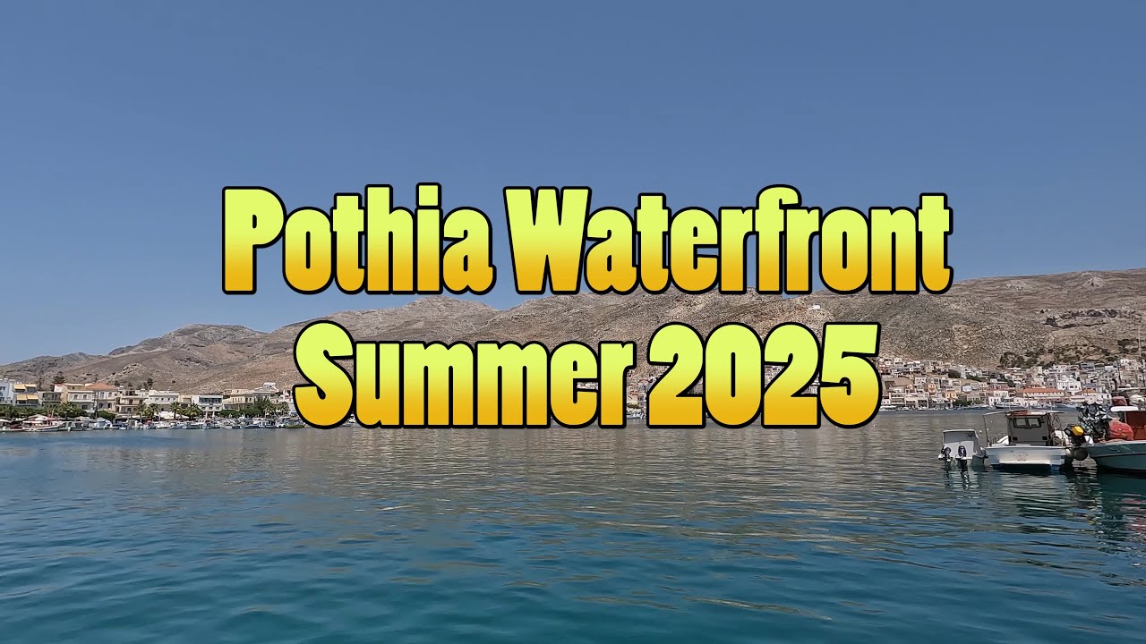 Pothia Waterfront Walk | Summer 2025 in Kalymnos, Greece ☀️🏝️