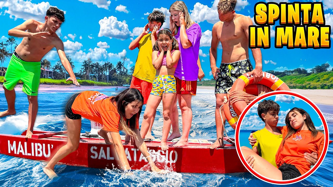 ZIA NICOLE SPINTA IN MARE DALL’EX RAGAZZO GELOSO DEL NUOVO FIDANZATO SVIENE E ILARY LO SCOPRE!