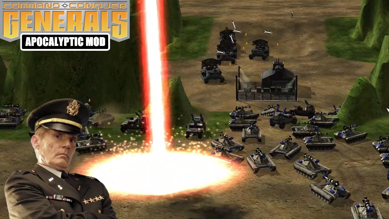 США ЛАЗЕР БОЛЬШАЯ АРМИЯ - C&C Generals Zero Hour Apocalyptic 2.2