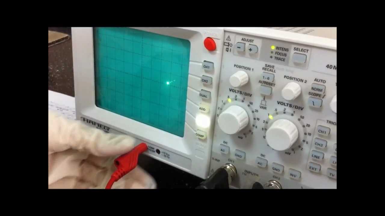 تجربة راسم الاهتزاز المهبطي