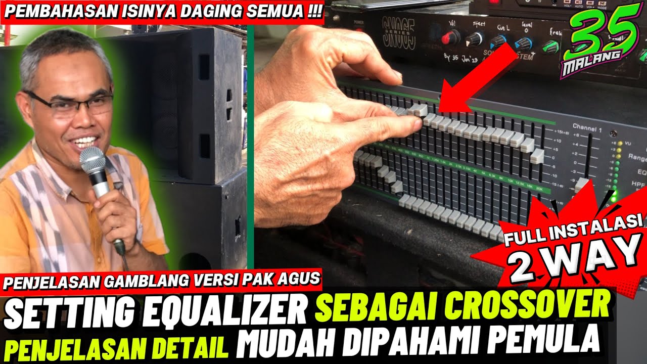 Setting Equalizer || Tutorial Setting Equalizer jadi Crossover || Mudah Dipahami Pemula