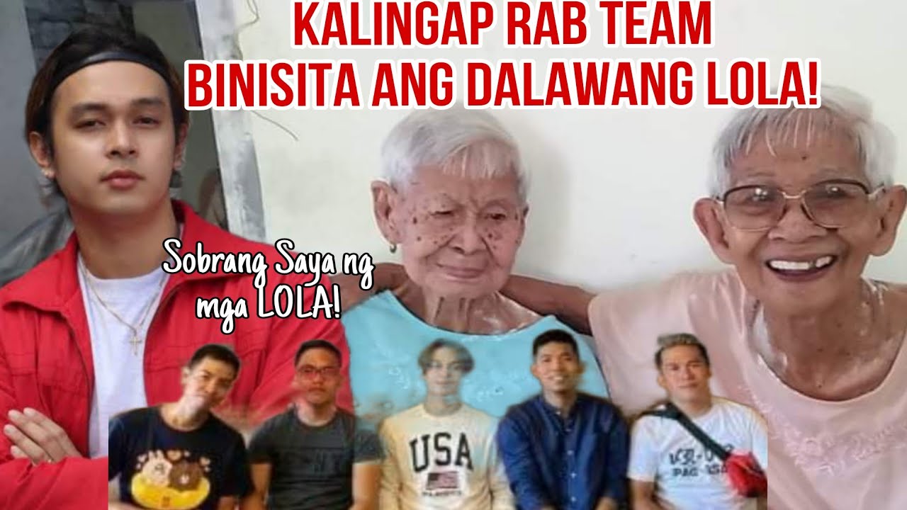 KALINGAP RAB TEAM BINISITA ANG DALAWANG LOLA!LOLA AZON AT LOLA EDITH SOBRANG SAYA!!!