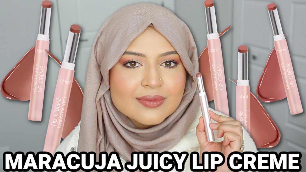 *NEW* TARTE MARACUJA JUICY LIP CREME SWATCHES & TRY ON | MULBERRY, DESERT ROSE, IRIS, MAUVE & MORE!