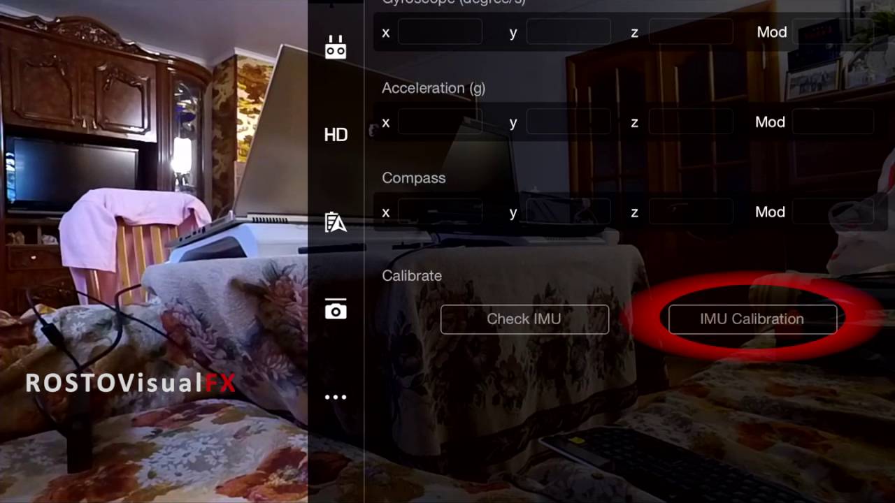Как выполнить калибровку IMU на DJI inspire 1 (Исправляем IMU Error. Calibrate IMU)