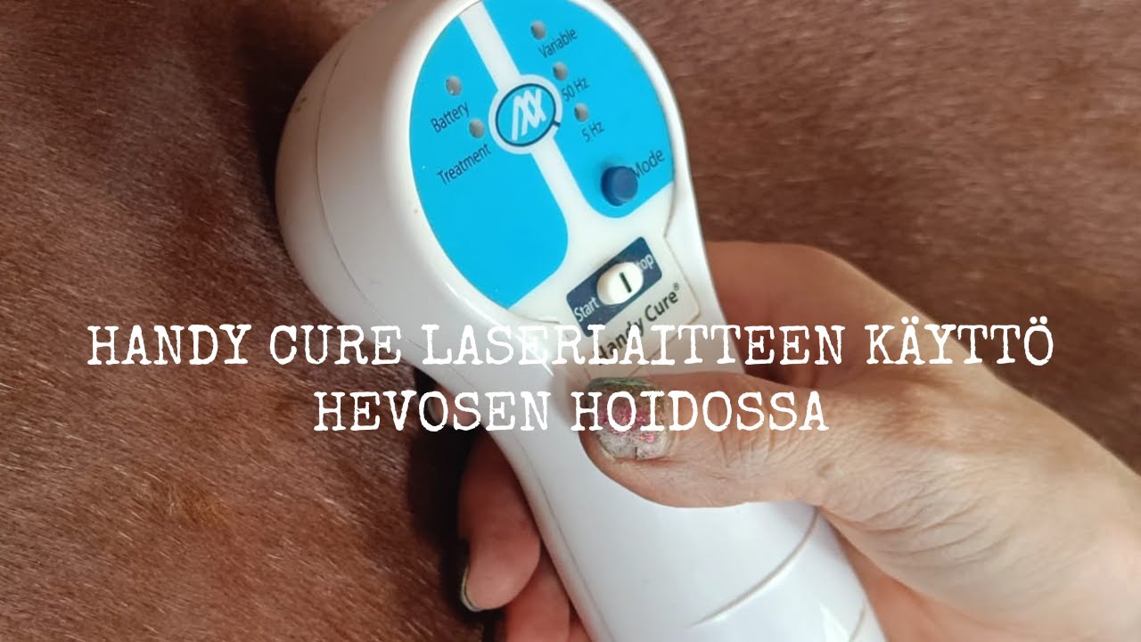 Handy cure laserlaitteen k&auml;ytt&ouml; hevosen hoidossa