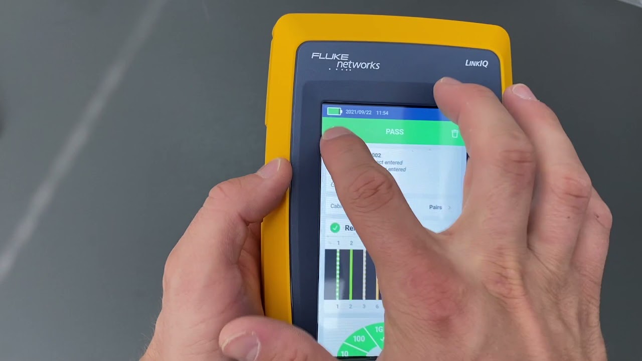 Testador de cabo e rede LinkIQ, da Fluke Networks