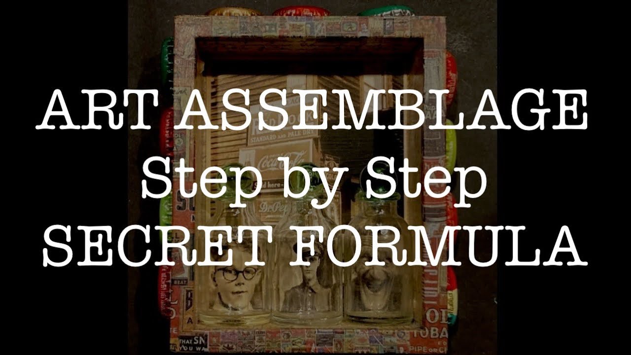 ASSEMBLAGE ART: step by step, Coca~Cola, altered box, found art sculpture, Etsy