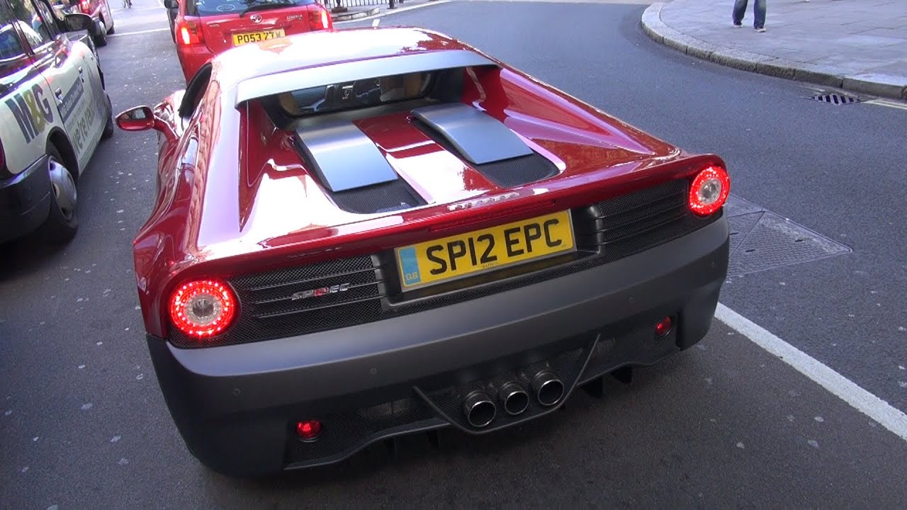 £3M FERRARI SP12 EPC : Eric Clapton's one - off Ferrari on the road in London !