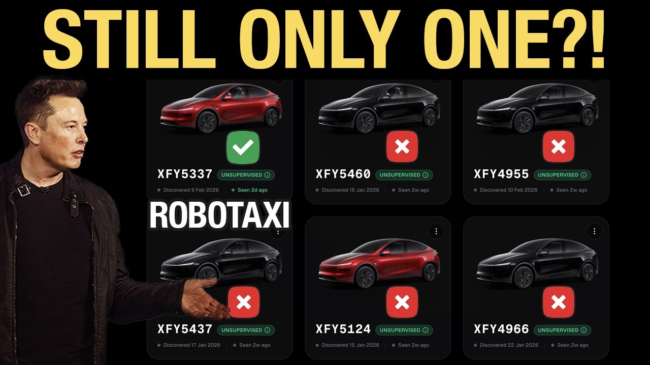 Scam? STILL Only One Tesla Unsupervised Robotaxi?
