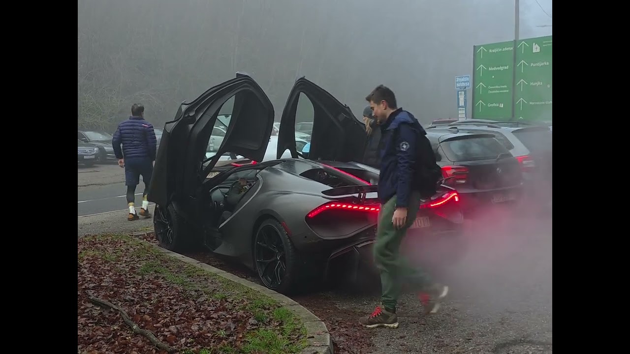 Bugatti Tourbillon prototype startup & sound