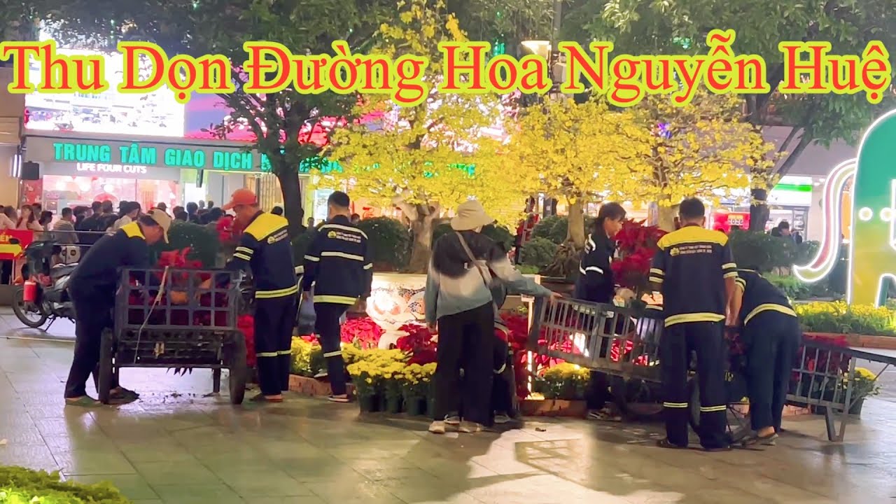 Sài Gòn Đường Hoa Nguyễn Huệ Đã Thu Dọn Sạch Sẽ Trong Đêm Mùng 6 Tết…