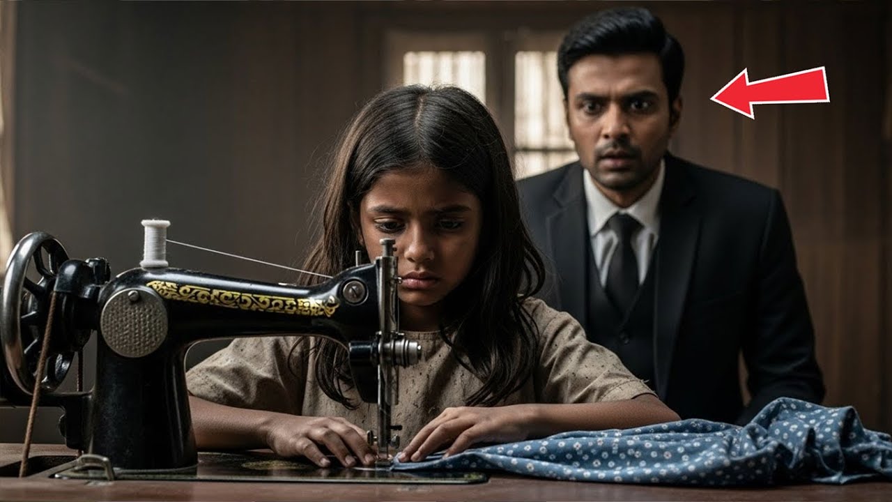किराया वसूल करते समय, करोड़पति एक थकी हुई बच्ची को सिलाई करते देखकर स्तब्ध रह गया…