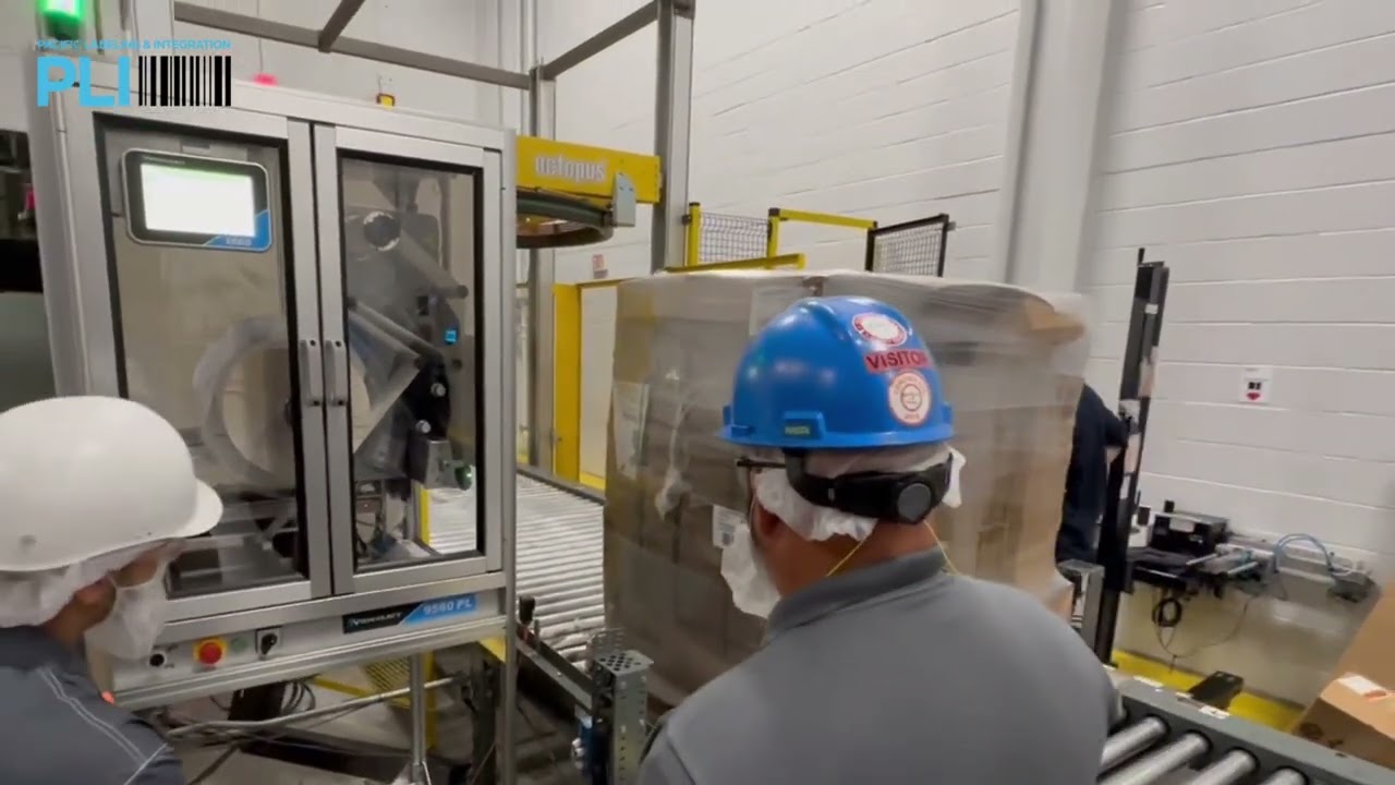 Videojet 9560 PL – Automated 3-Sided Pallet Labeling in Action