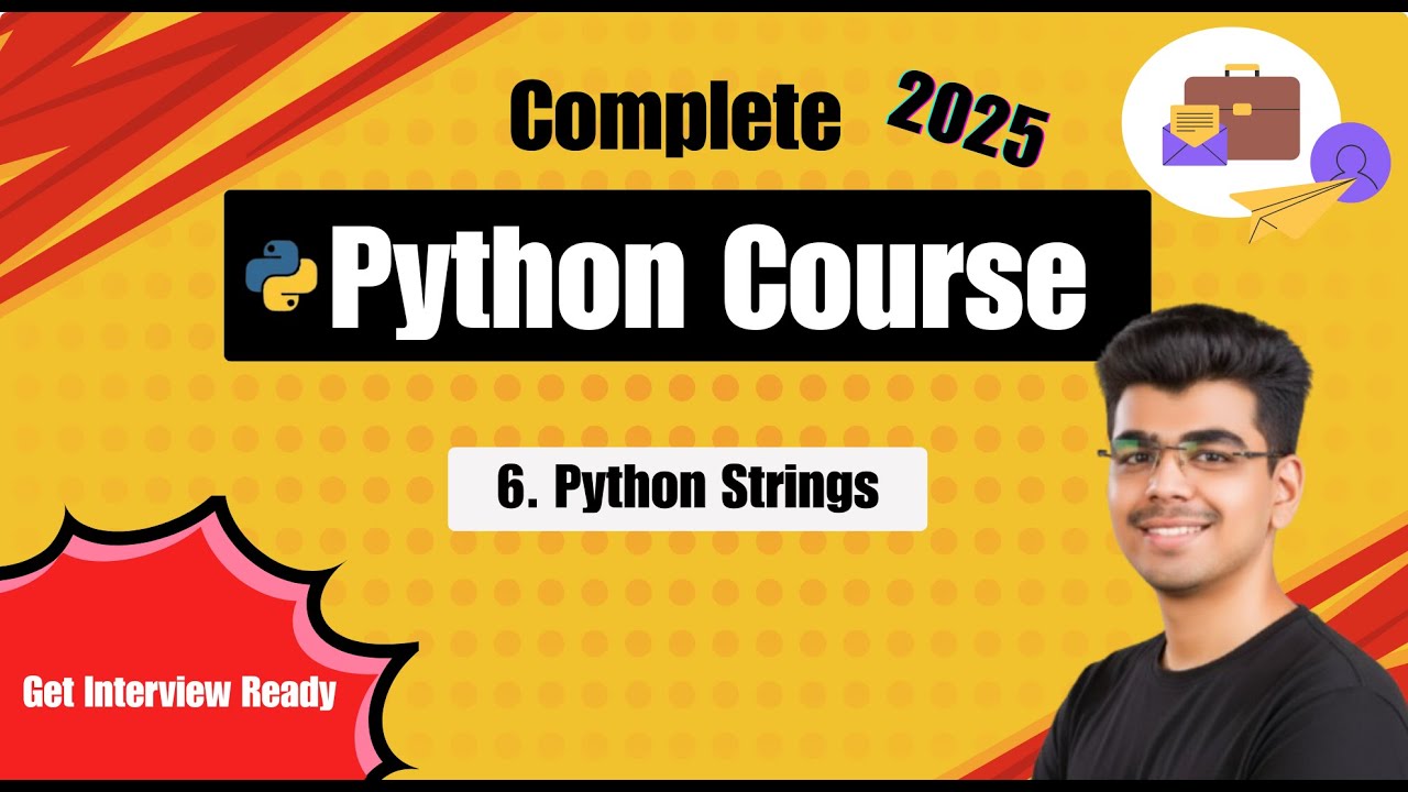 Python Strings | Complete Python Course #6