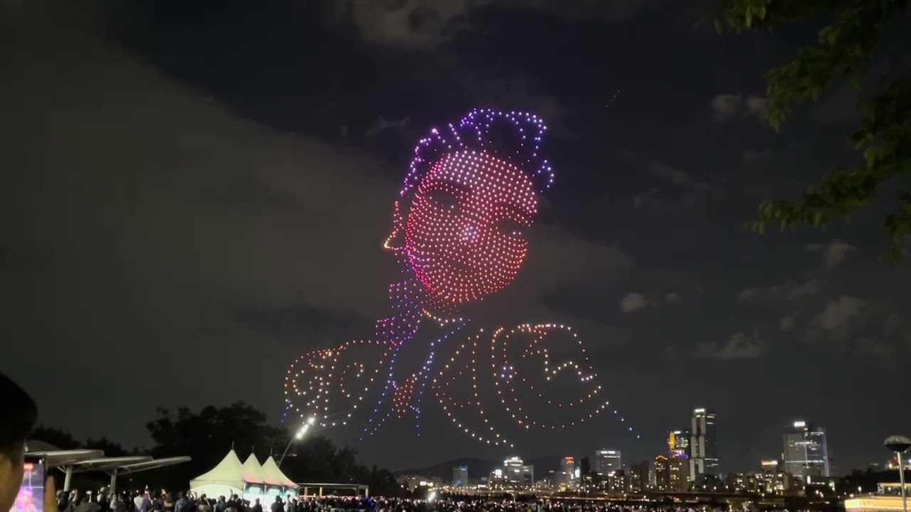 2025 Seoul Hangang River Light Drone Light Show !