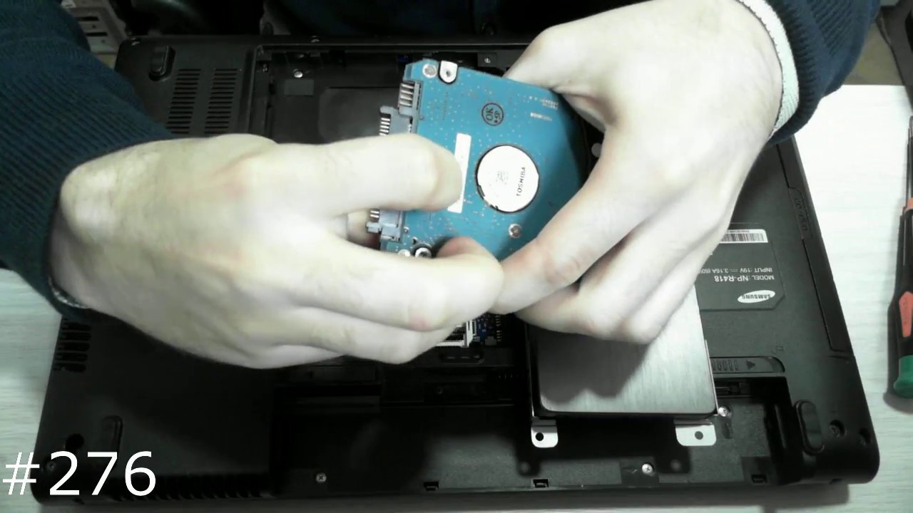 Замена жесткого диска, оперативной памяти, и CD-Rom ноутбука Samsung R418