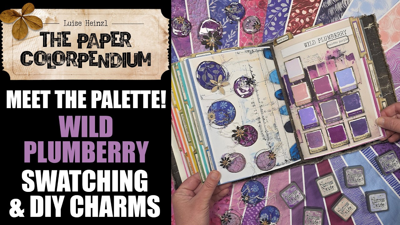 A Whole Craft Table Of Purples! MEET THE PALETTE: WILD PLUMBERRY 💜  SWATCHING & MAKING CHARMS 💜