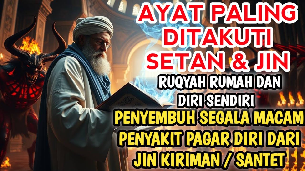 RUQYAH RUMAH PENGUSIR JIN, SETAN & SIHIR DI RUMAH & TUBUH, PENENANG HATI & PIKIRAN | ALAA AQEL