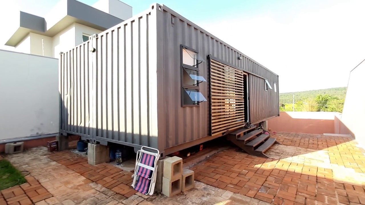 Casa container 60m2 mobiliada - Azul Containers