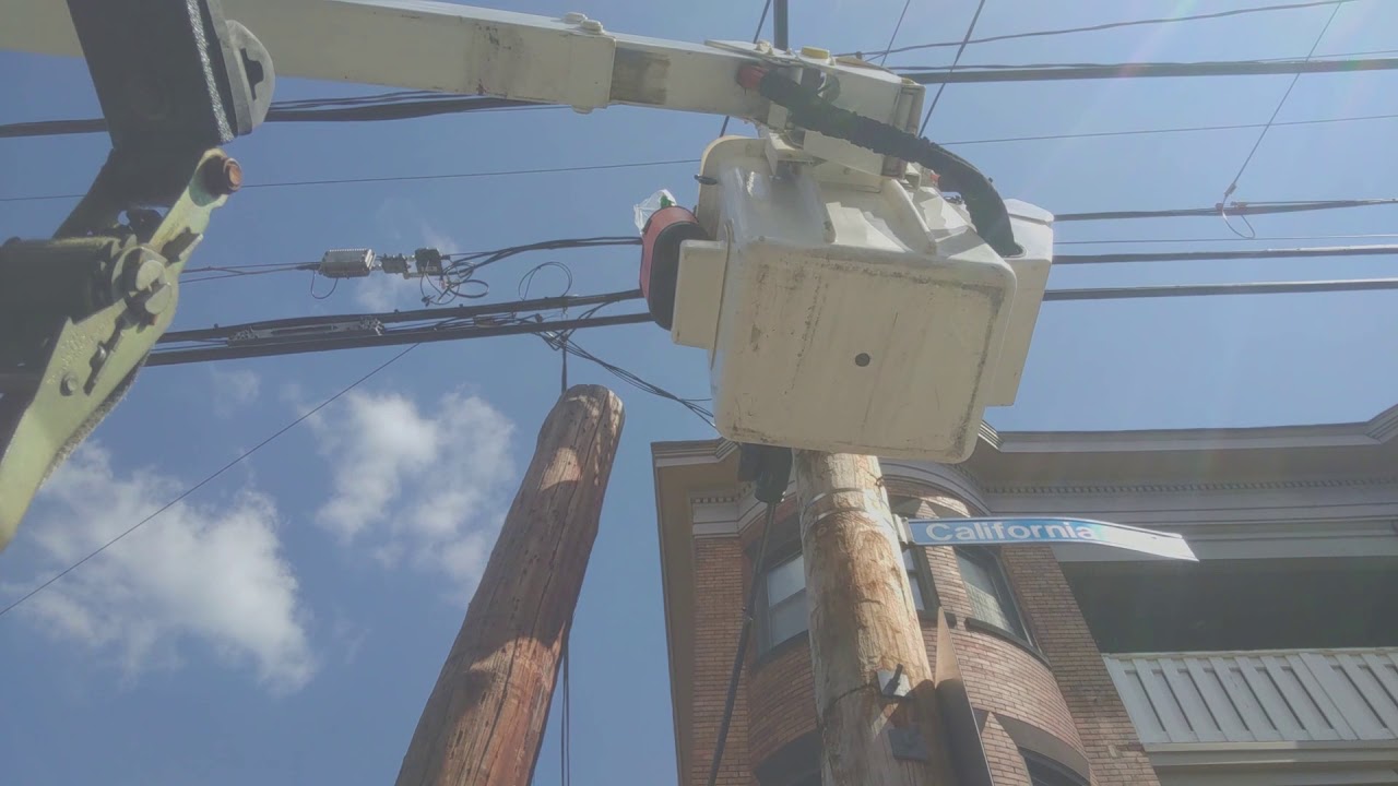 Installing a public safety security camera on a utility pole