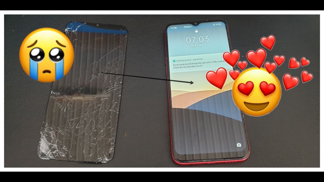 Nhận máy Realme c3 khách xa gửi thay màn hình.
