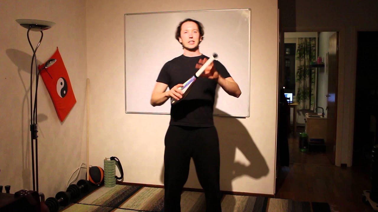 Neck rolls with clubs -tutorial
