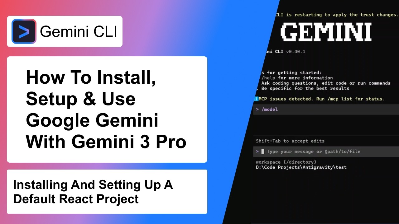 How To Install & Setup Gemini CLI With Gemini 3 pro