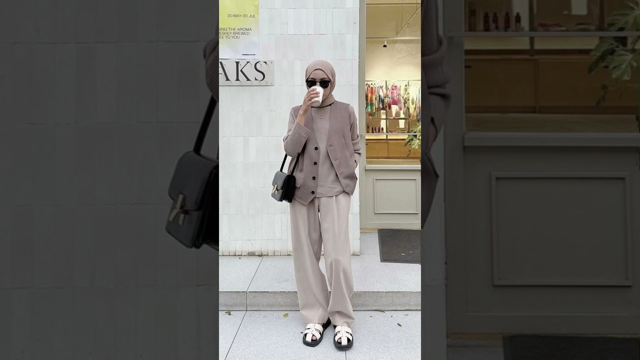 Inspirasi outfit hijab kekinian ala korean style #ootd #inspirasioutfit #outfitideas #blazeroutfit