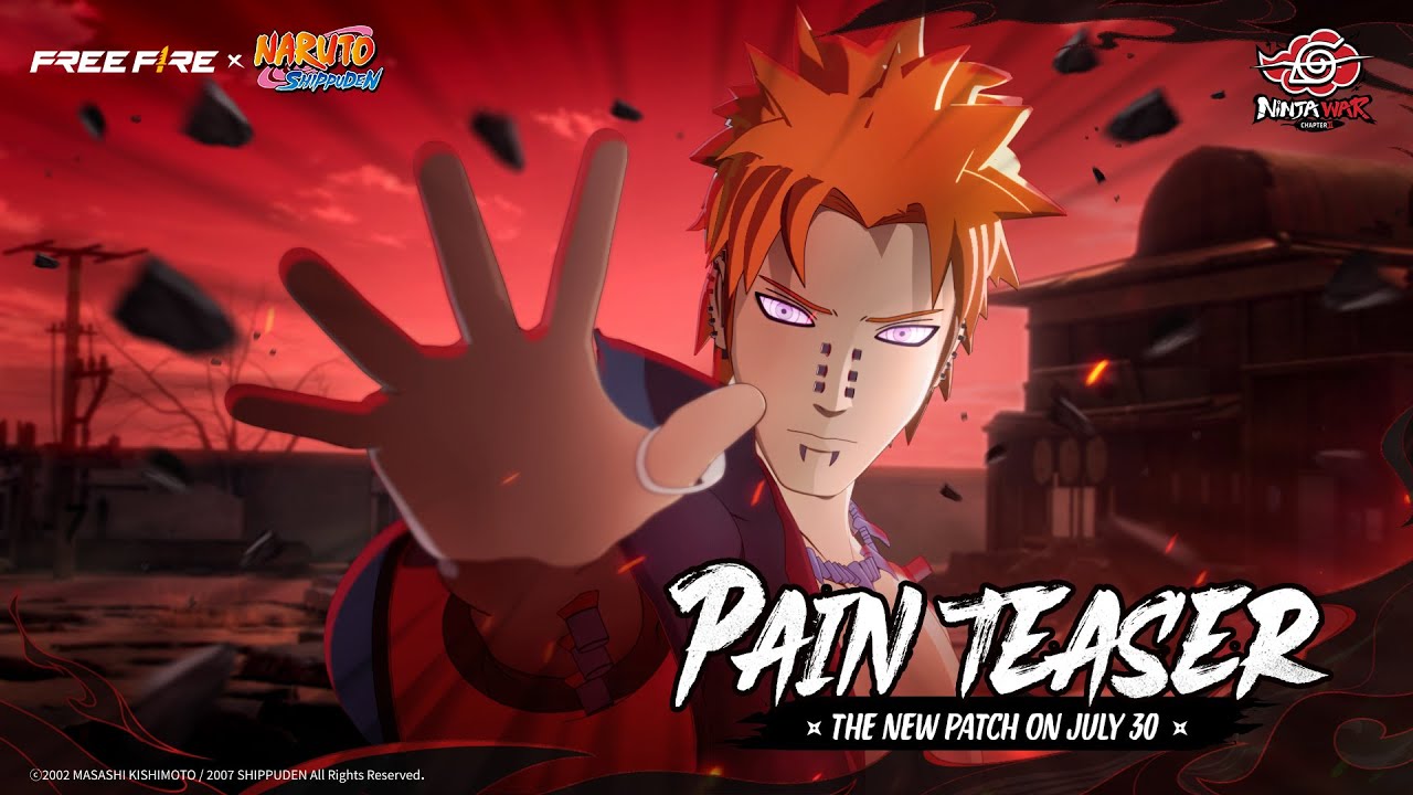 Pain Teaser | Feel The Pain | Free Fire x NARUTO SHIPPUDEN | Free Fire Official