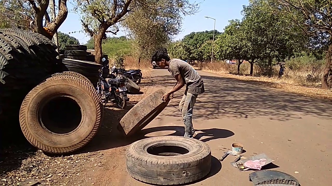 Tyre cutting in my style