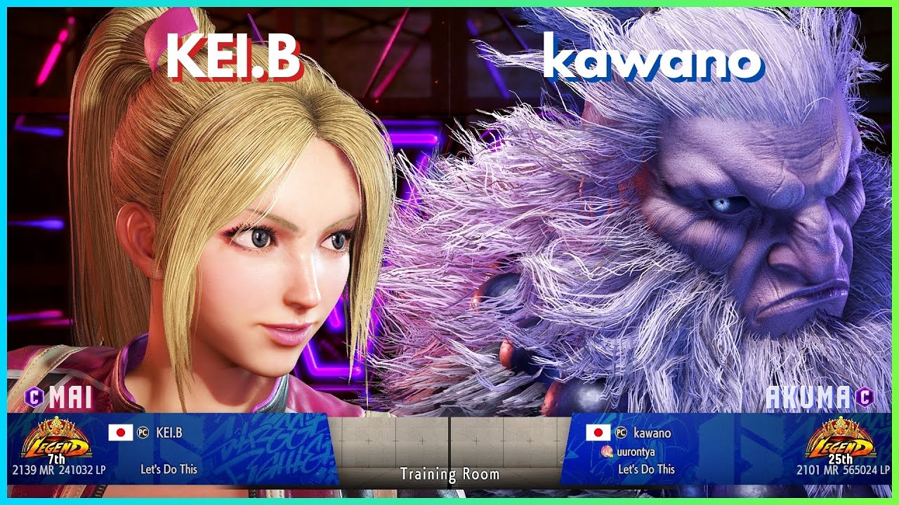 Street Fighter 6 - KEI.B (Mai) vs kawano (Akuma)