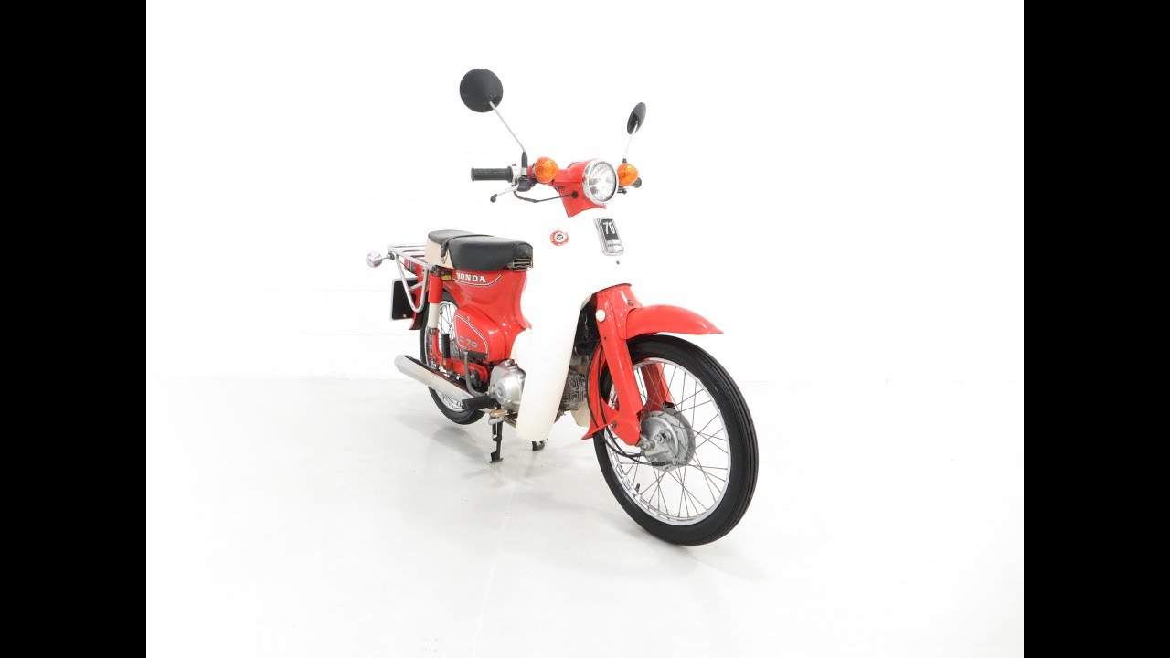 An Original Retro UK Honda C70-C Round Light Model with 3,600 Miles - SOLD!