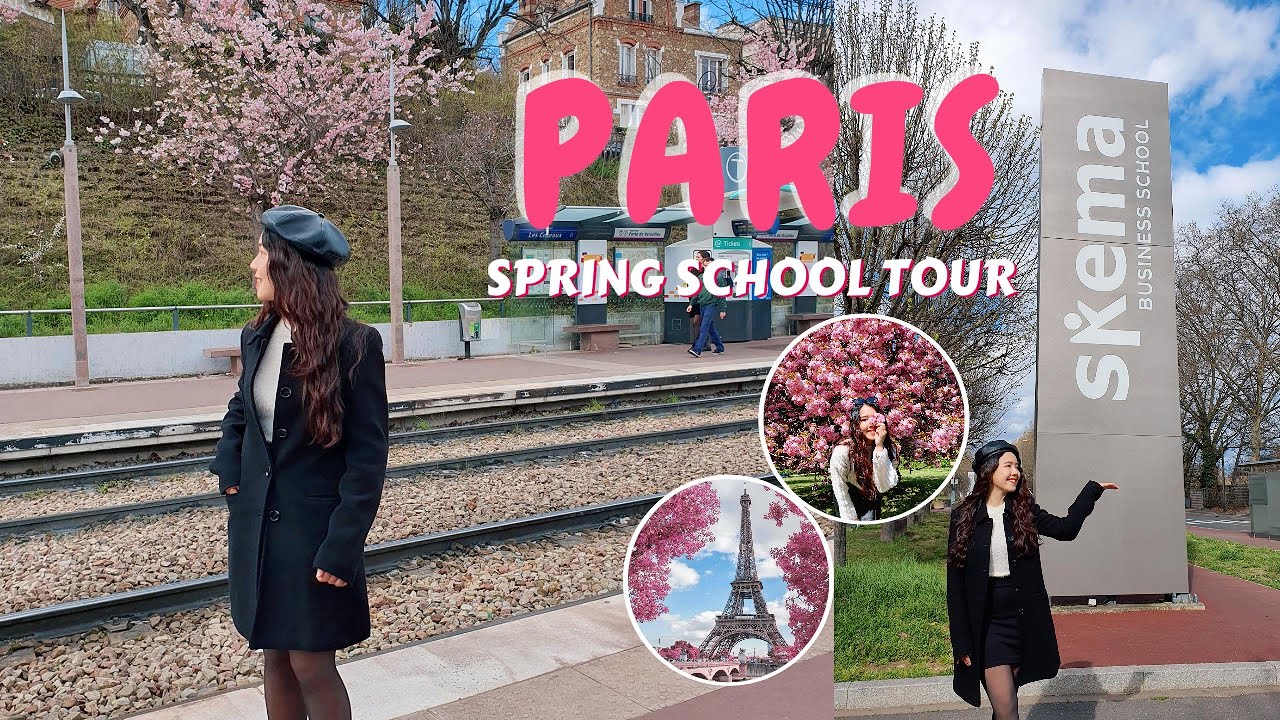 🇫🇷 Đi tham quan trường của mình ở Paris | SKEMA Business School Tour in Spring