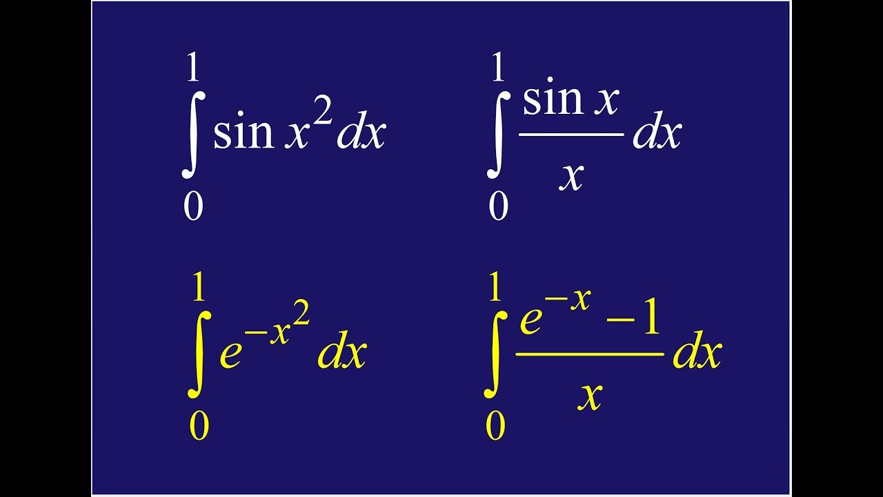 İntegrallerin Yaklaşık Metotlarla Çözümü, Seriler yardımı ile integral çözümü