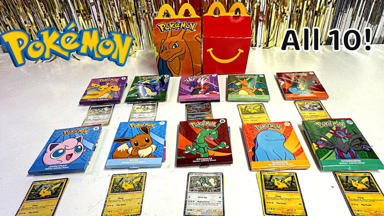 McDonald’s Pokémon Happy Meal Collection 2025! 💛♥️ All 10!
