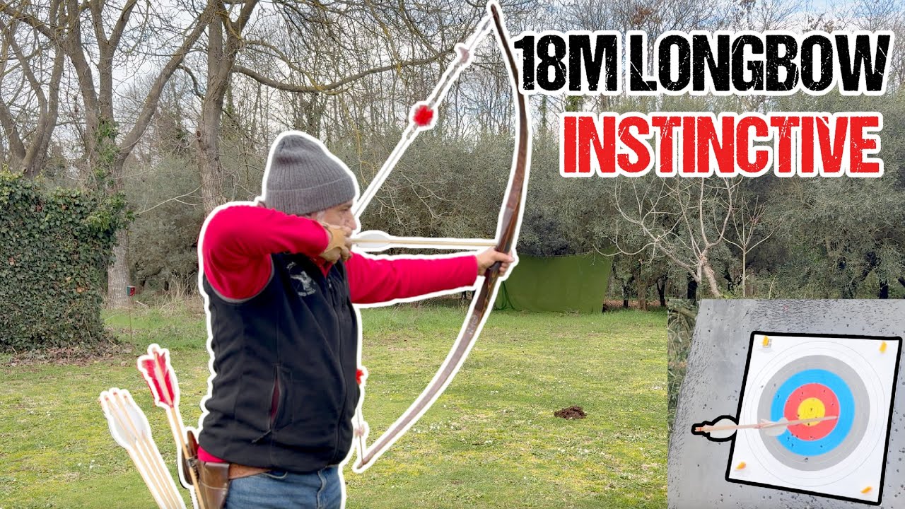 18M Scoring with a Longbow | Traditional Instinctive Archery | Kaminski Backyard Championships