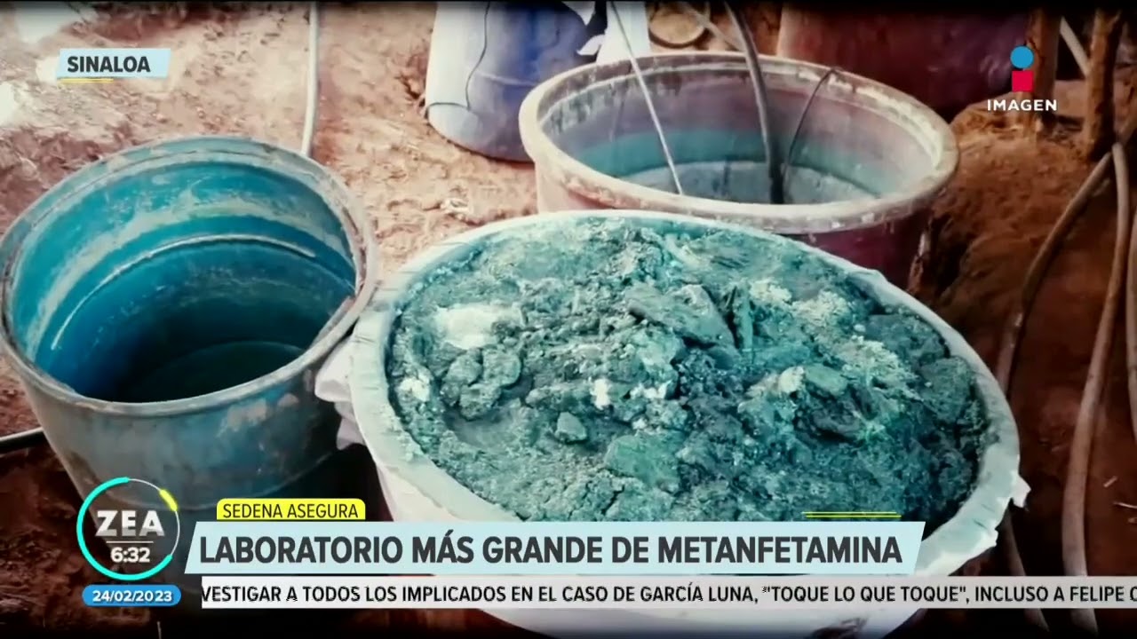 Aseguran laboratorio de metanfetamina en Sinaloa | Noticias con Francisco Zea