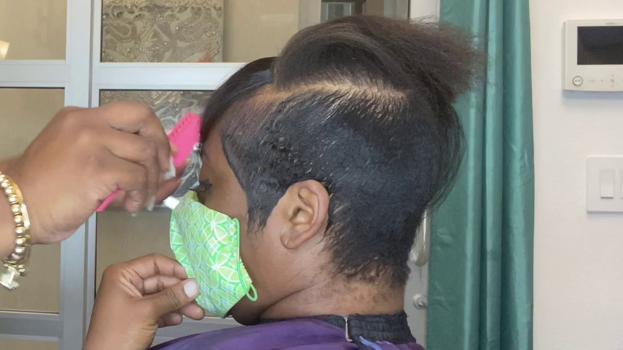 Alopecia transformation | relaxer cut and style