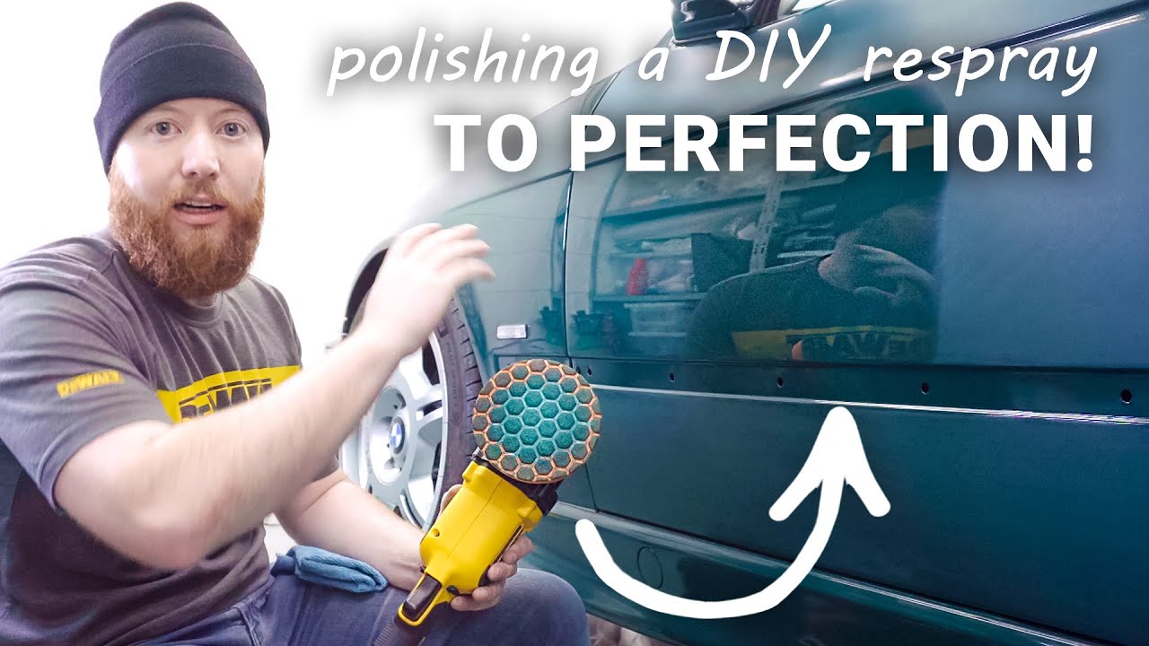 How to Wet Sand & Polish a DIY Car Paint Job to a Pro Finish - The EASY Way! | BMW E36 Project | 013