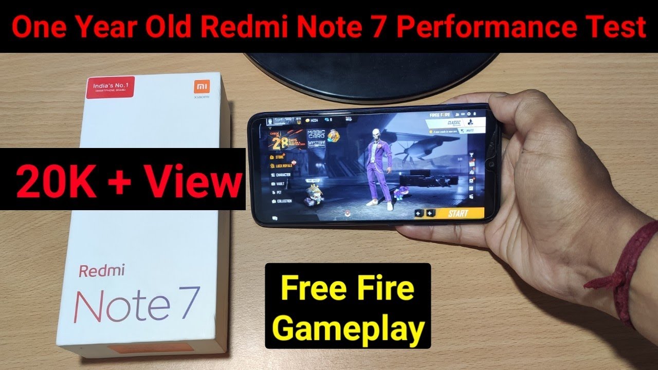 Redmi Note 7 Gaming test | Free Fire Gameplay | Performance Test | Booting Time | Note 7 Speed Test