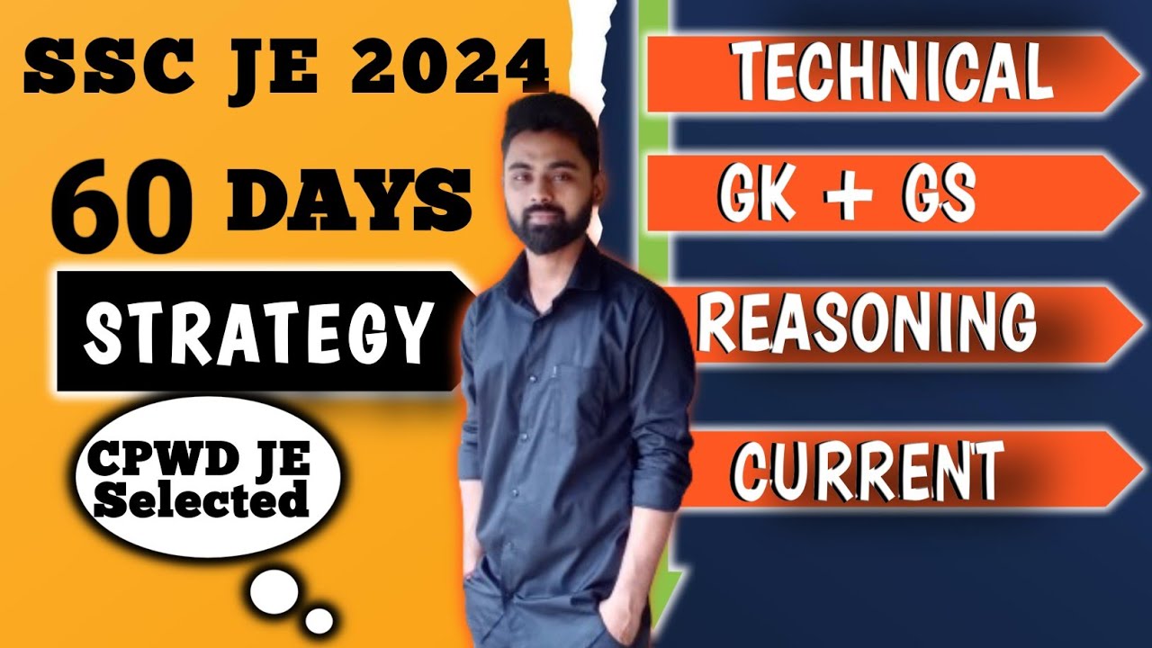 SSC JE 2024 Preparation 📖 😲  || Last 2 Months Strategy || How to Cover Gk, Reasoning and Technical