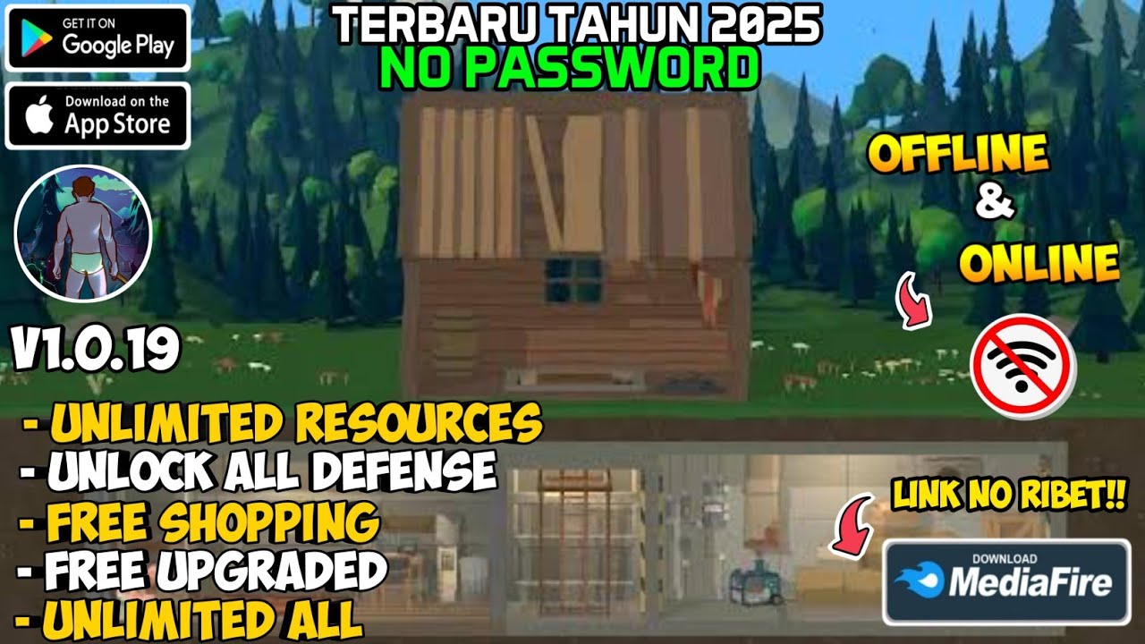 Zombie Forest 3 Mod Apk v1.0.19 Terbaru 2025‼️ Unlimited Resources & Free Shopping